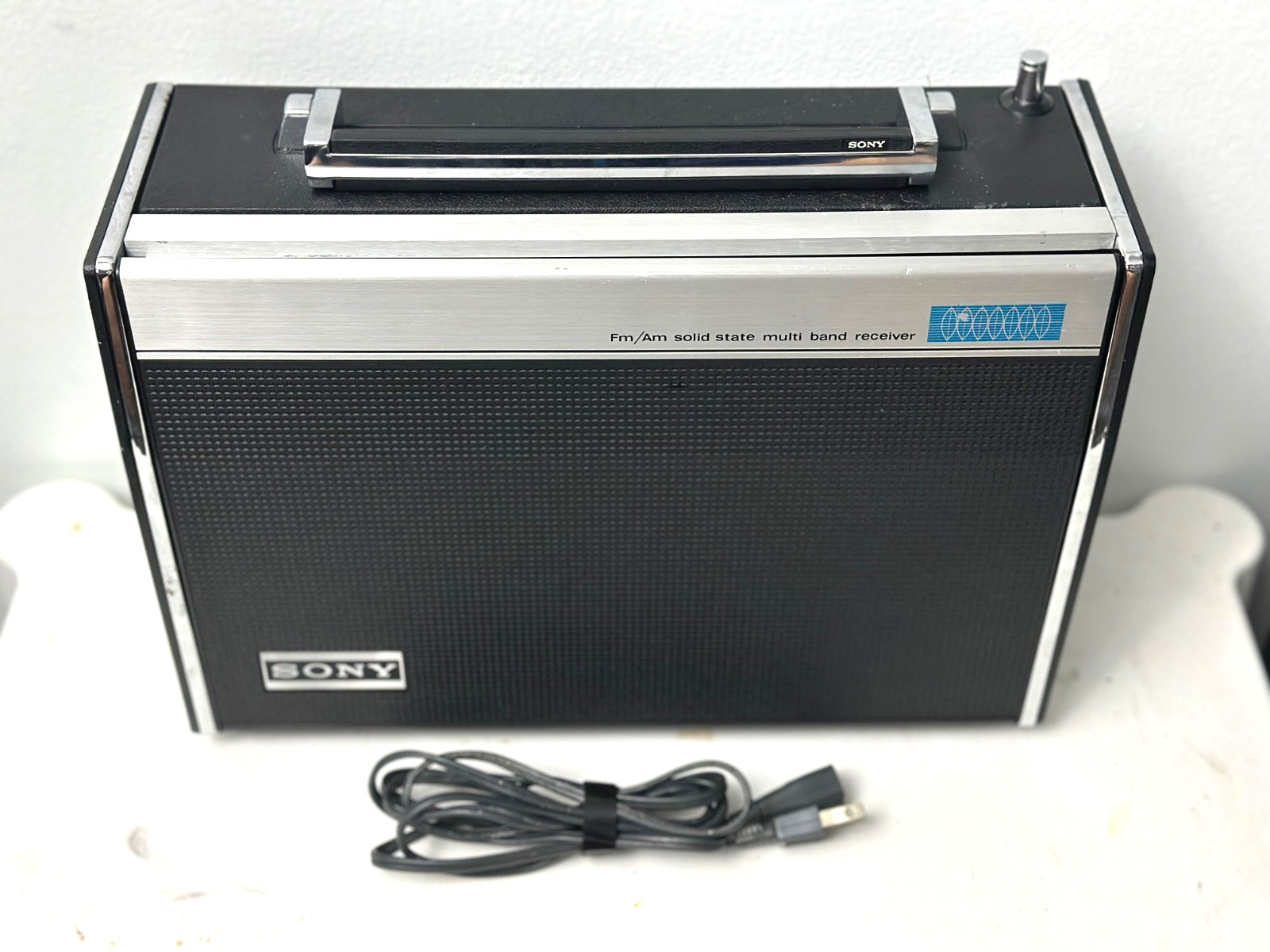 SONY 10Band Receiver AM/FM/AIR/PSB/LW/SW 1-5/BFO Model CRF-5100 , Tested/Works..