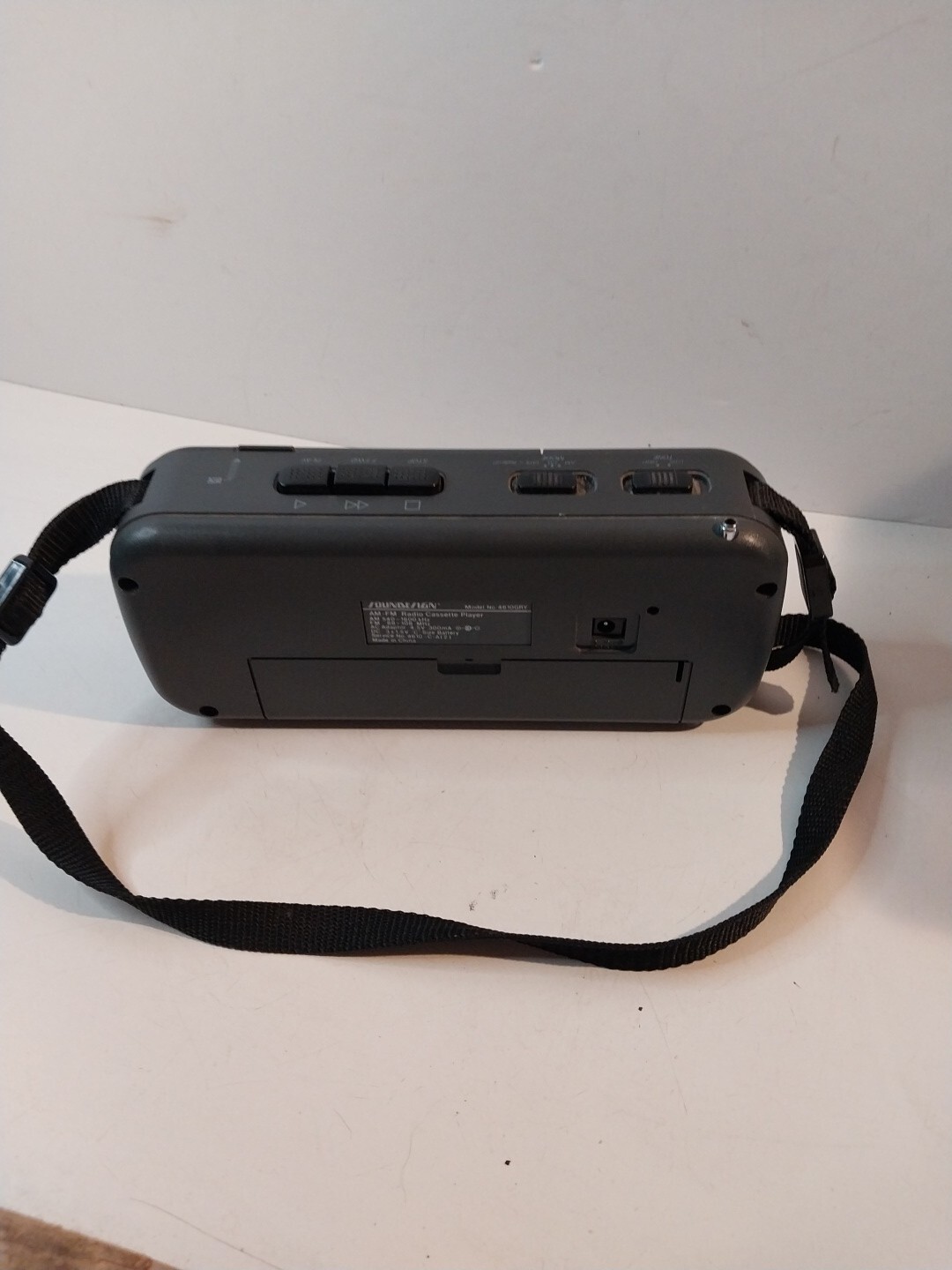 Sound Design-RCP AM/FM Radio Cassette Player Model #4610 GRY Works! READ!