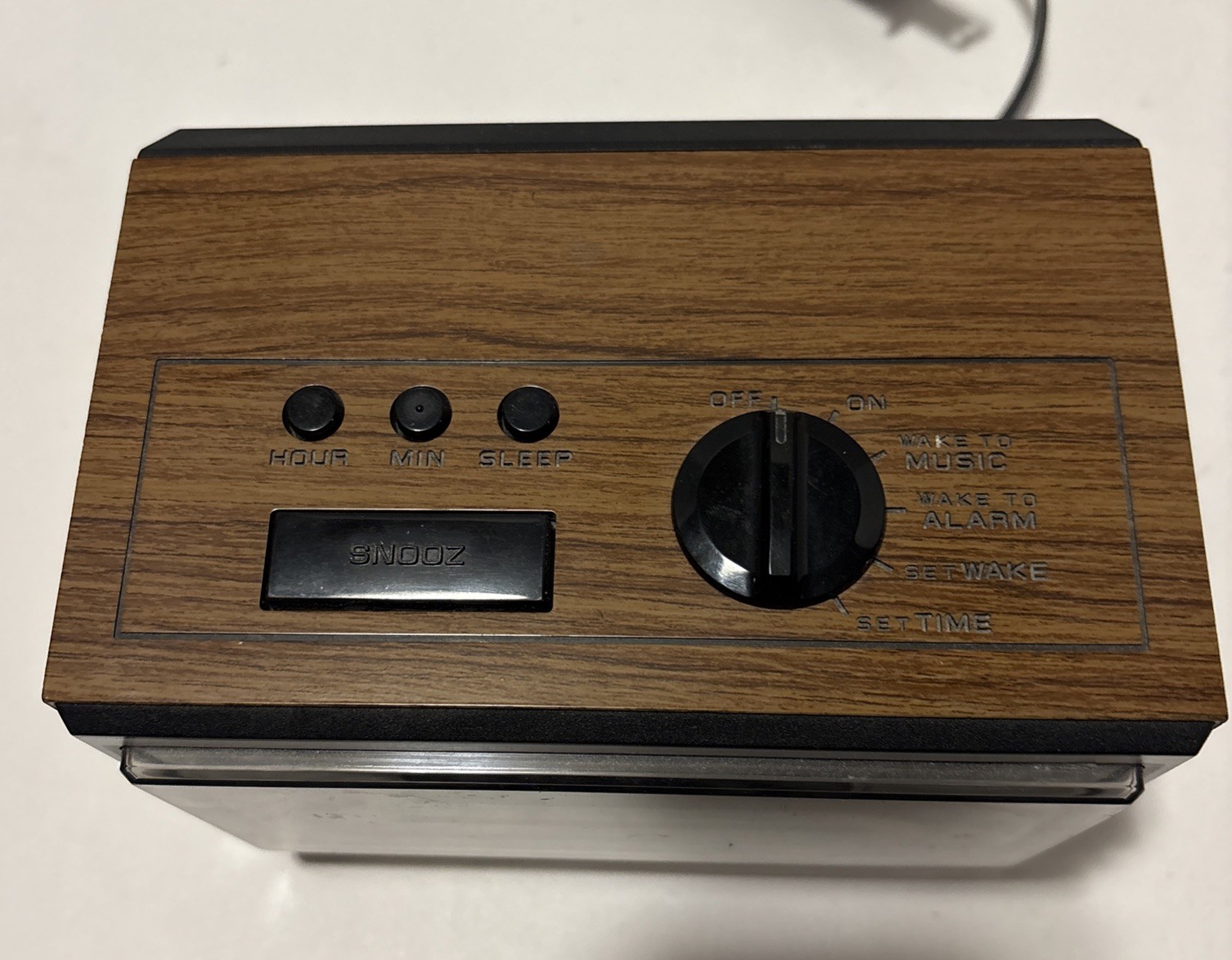 Vintage GE General Electric AM FM Radio Alarm Clock Model 7-4620F-Tested/Works
