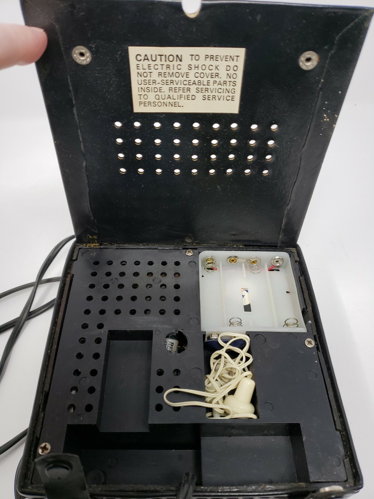 Vintage Seville AM/FM Radio Model 1805 Hong Kong Electric/Battery Power Works!