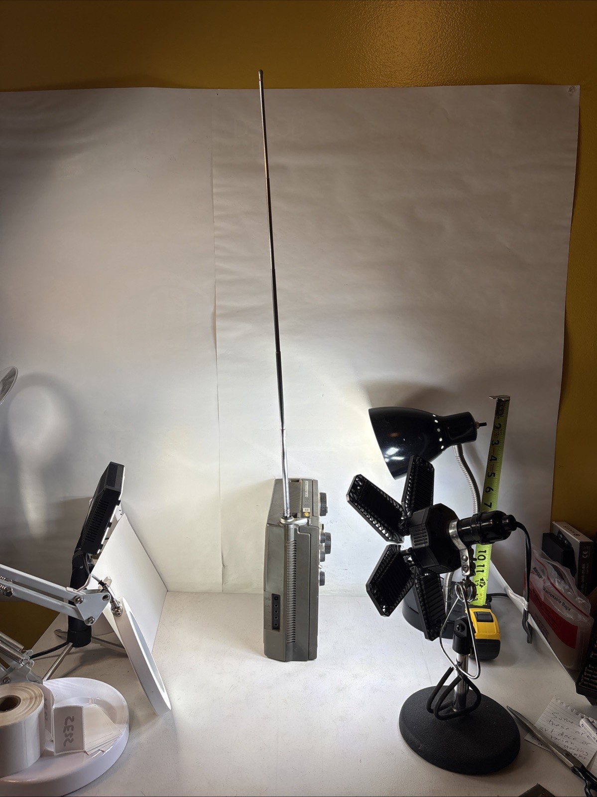 WORKS Sony ICF-5900W Portable Multi-Band Radio Receiver Pop-Up Antenna 4E25