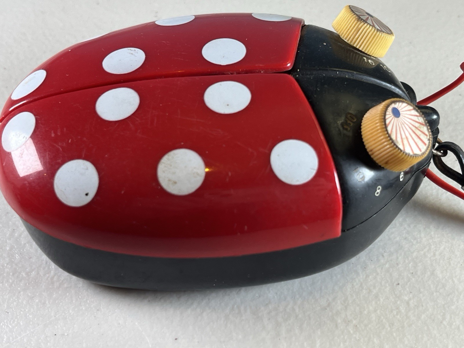 Vintage Likto/Amico Ladybug AM Transistor Radio 1970s Hong Kong Working