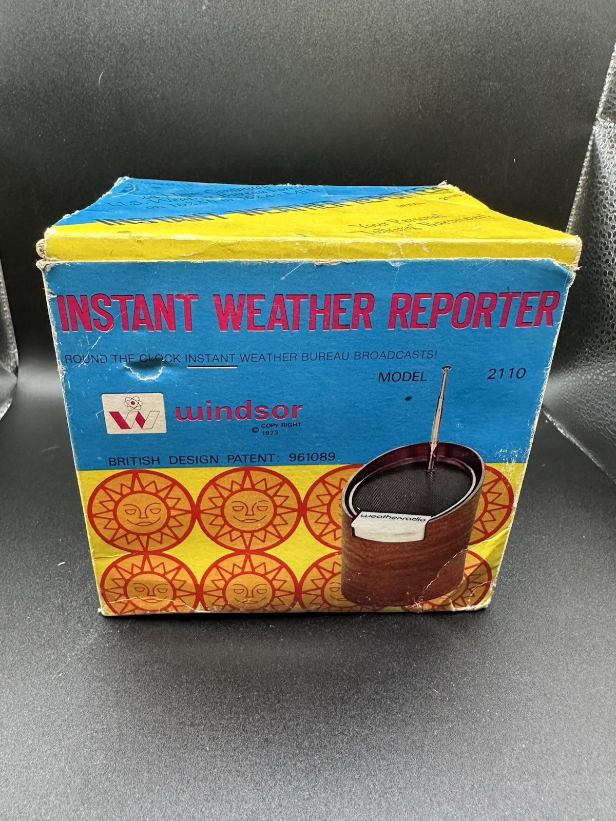 Instant Weather Reporter Windsor 2110 VTG Hong Kong Original Box Tested WORKS