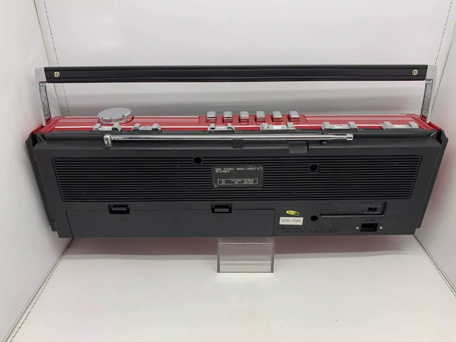 VTG International MINI AM/FM Stereo Radio Cassette Recorder 2-Way System Taiwan