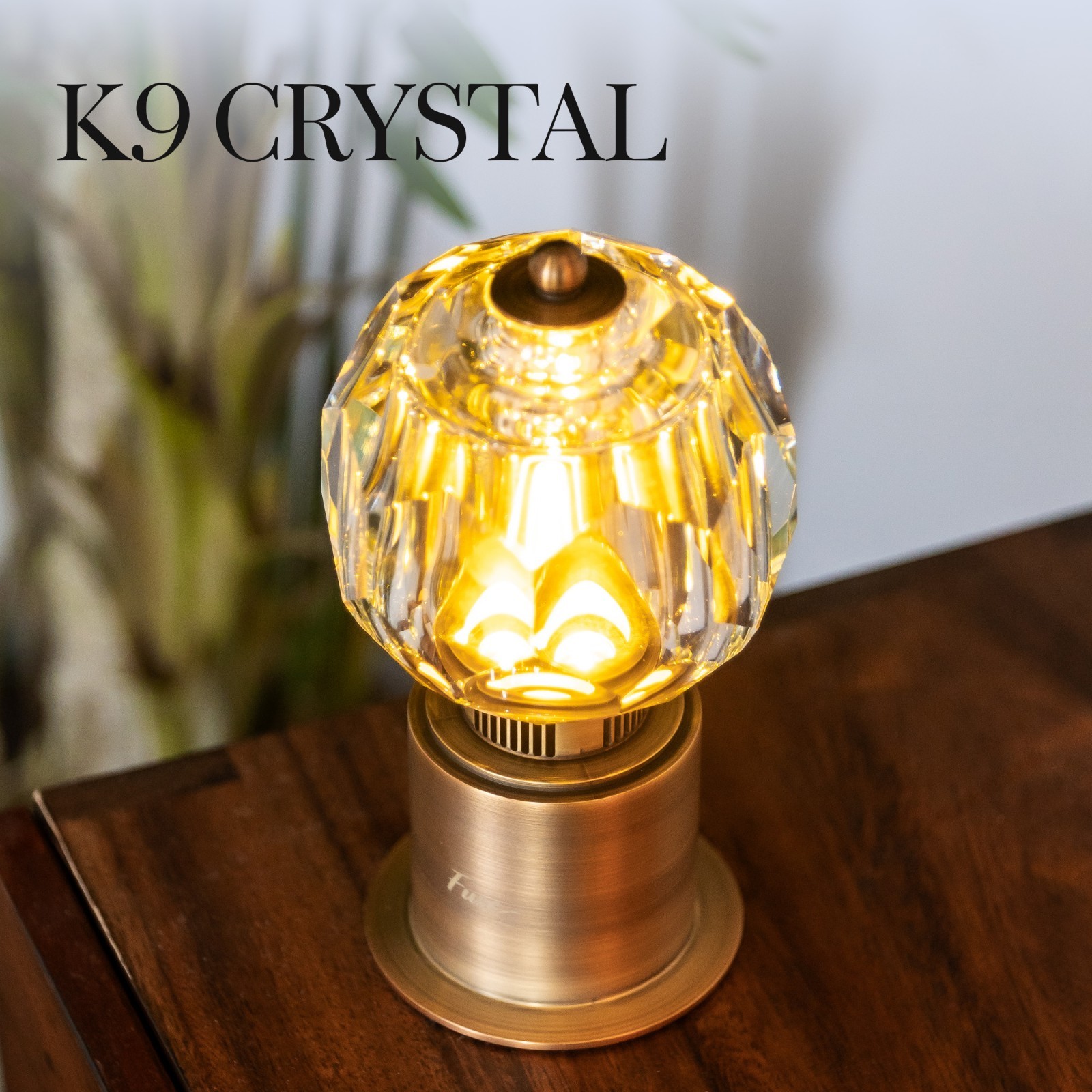 Fuse Soluna Crystal Bluetooth Speaker Lamp w/ Bluetooth & Hand Polished Prism