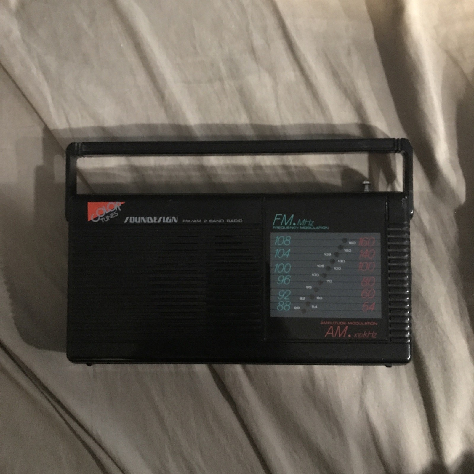 Soundesign 2210BLK AM/FM Radio Tested WORKS 2210 Black