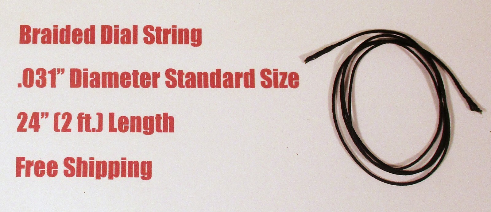 24″ Dial Cord Braided Nylon Tuner String – Old Antique Vintage Tube Radio