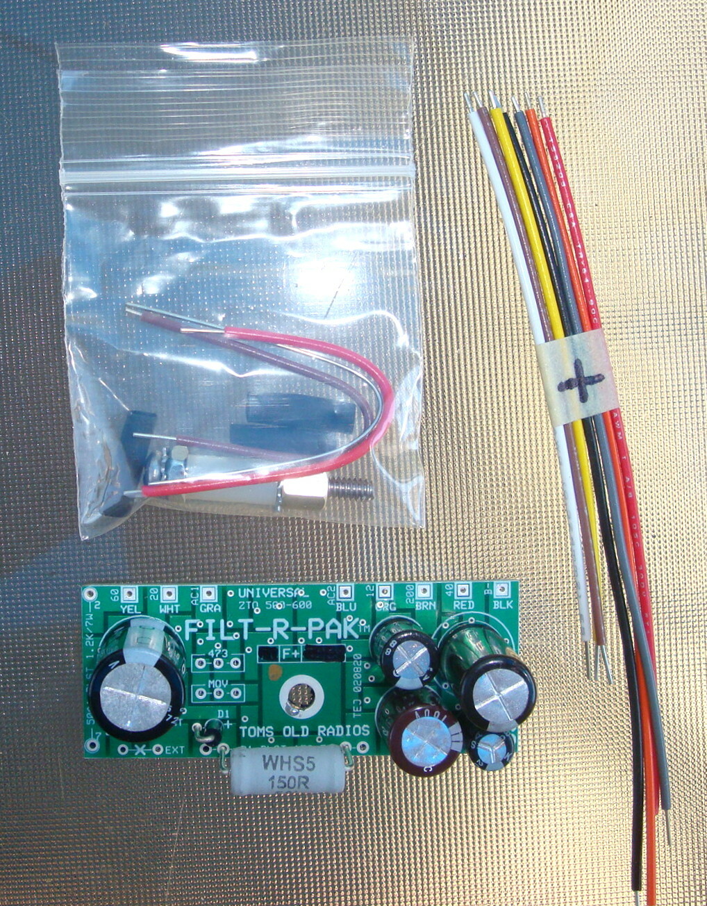 ZENITH TRANS-OCEANIC FILT-R-PAK + REPLACES FILTERS, RECTIFIER, POWER RESISTOR