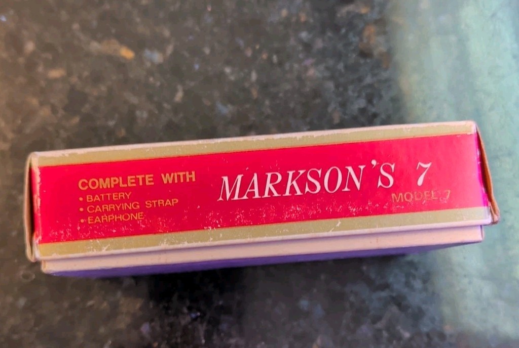 Markson’s 7 AM Radio Vintage Model 7 Working