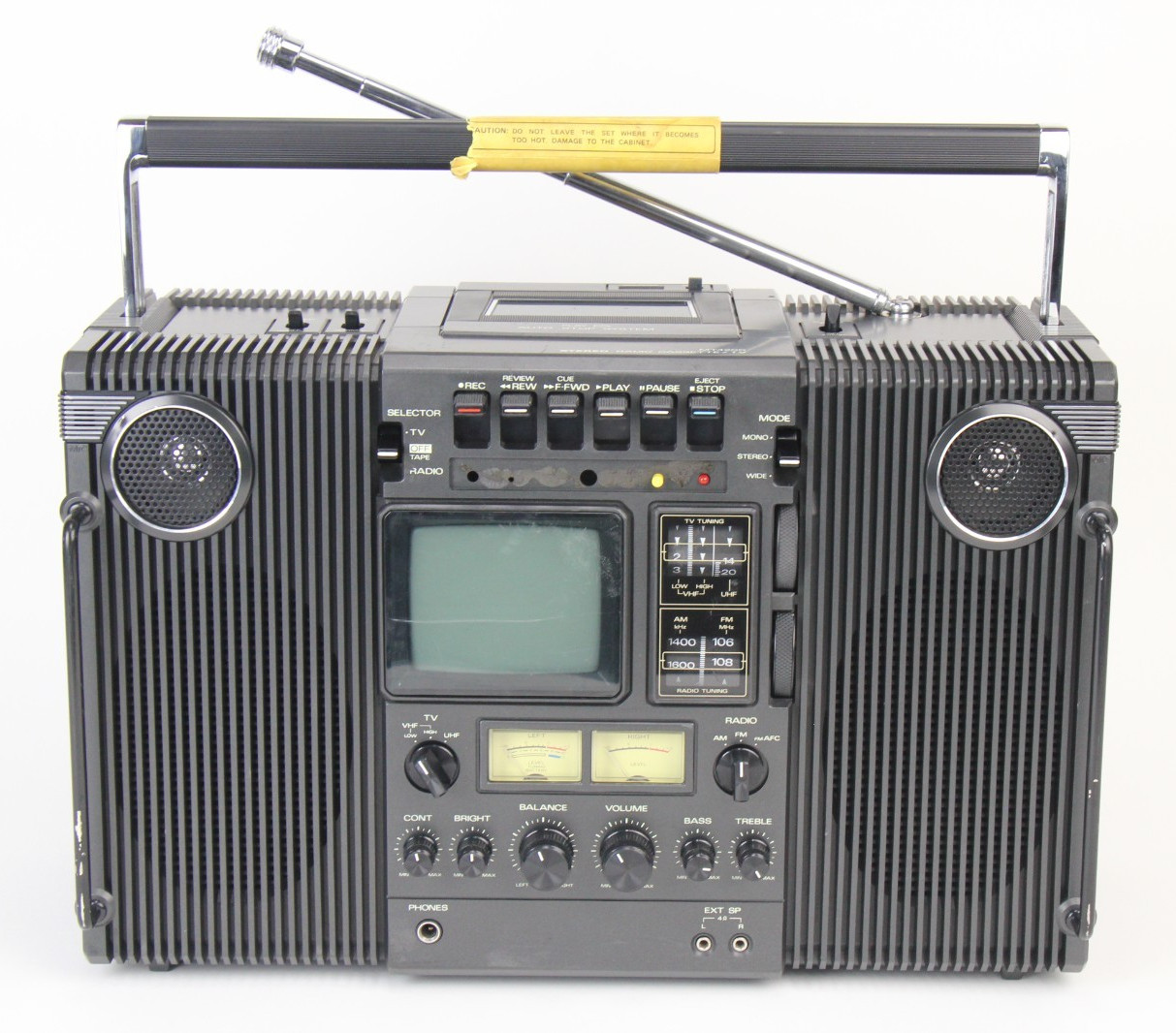 RARE Vintage SANYO MT4200 Boombox Stereo Radio/Cassette/TV Combination