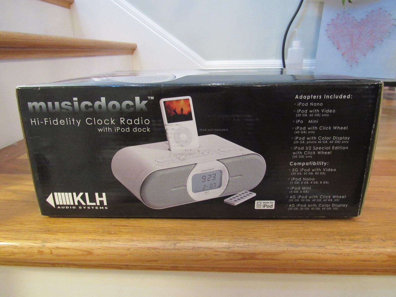 NEW IN SEALED BOX RARE! KLH Musicdock KC-80 PRISTINE! HI-Fidelity Clock Radio