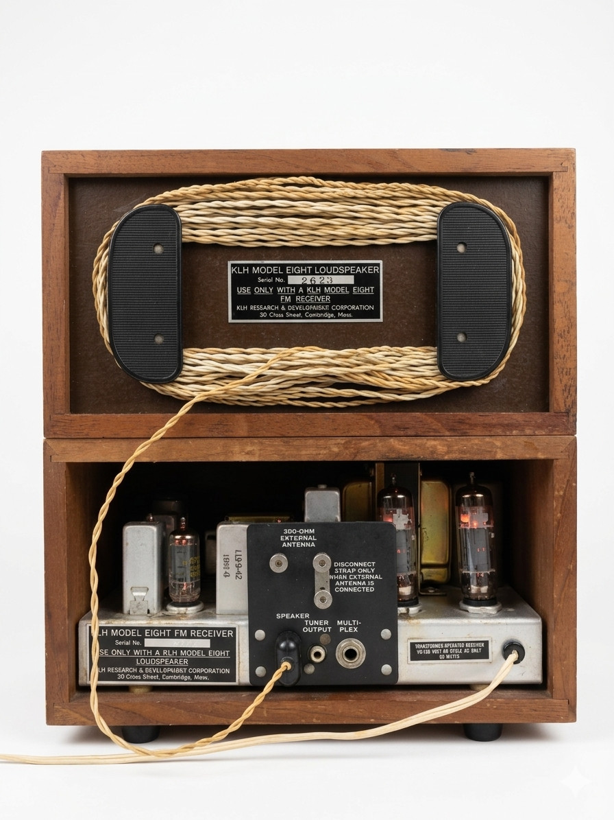 KLH Model 8 Eight TUBE Radio With Speaker – Restored