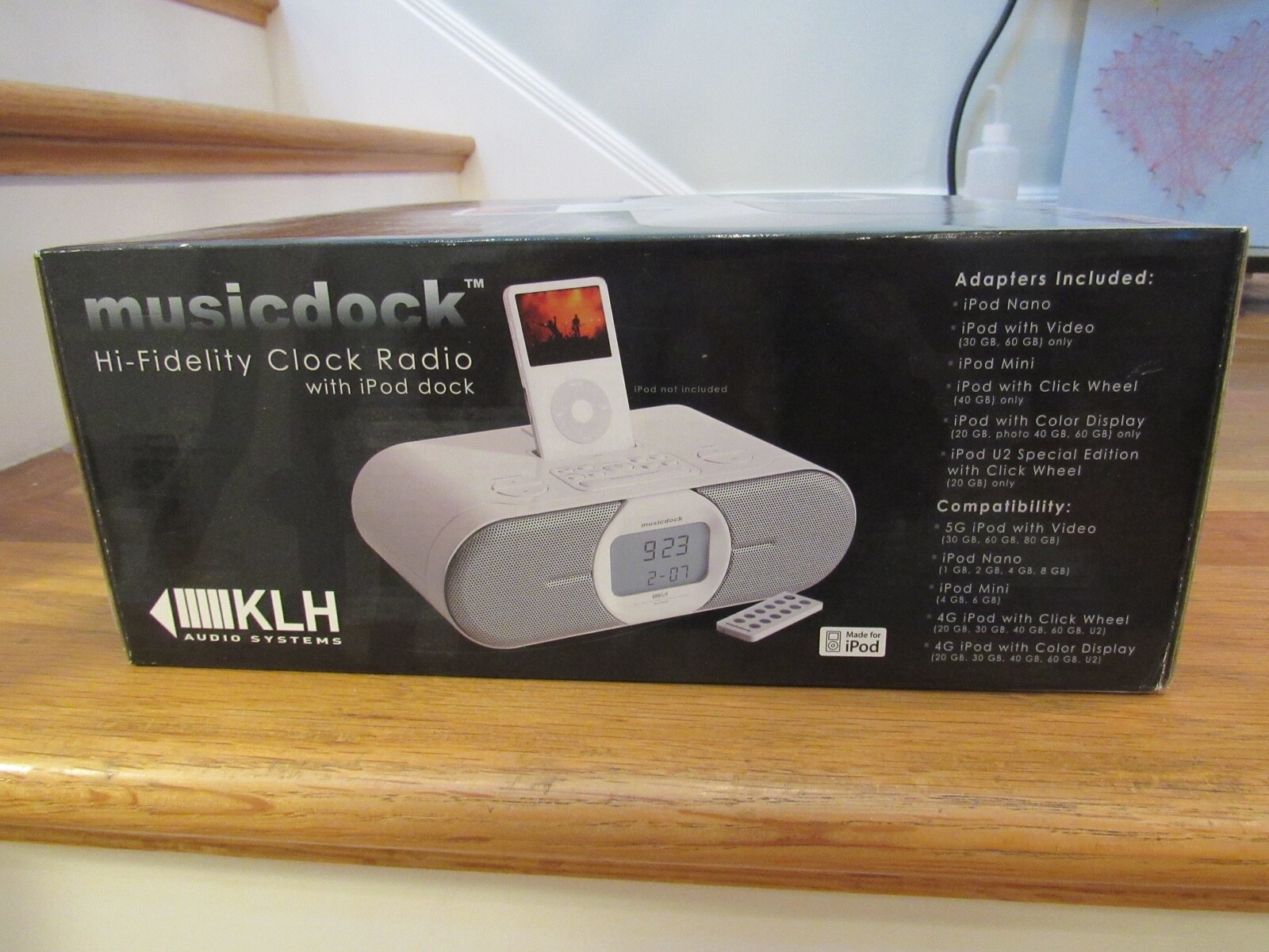 NEW IN SEALED BOX RARE! KLH Musicdock KC-80 PRISTINE! HI-Fidelity Clock Radio