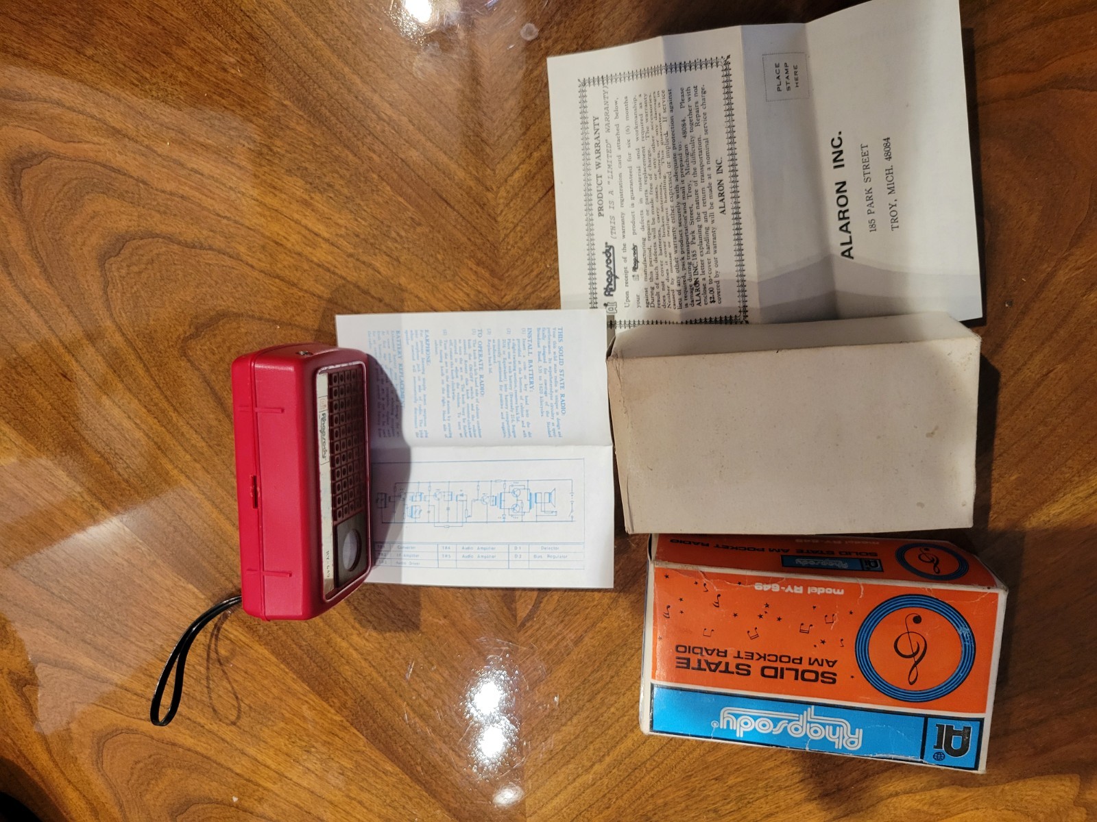 Rhapsody solid state AM pocket radio model RY-649 hong kong