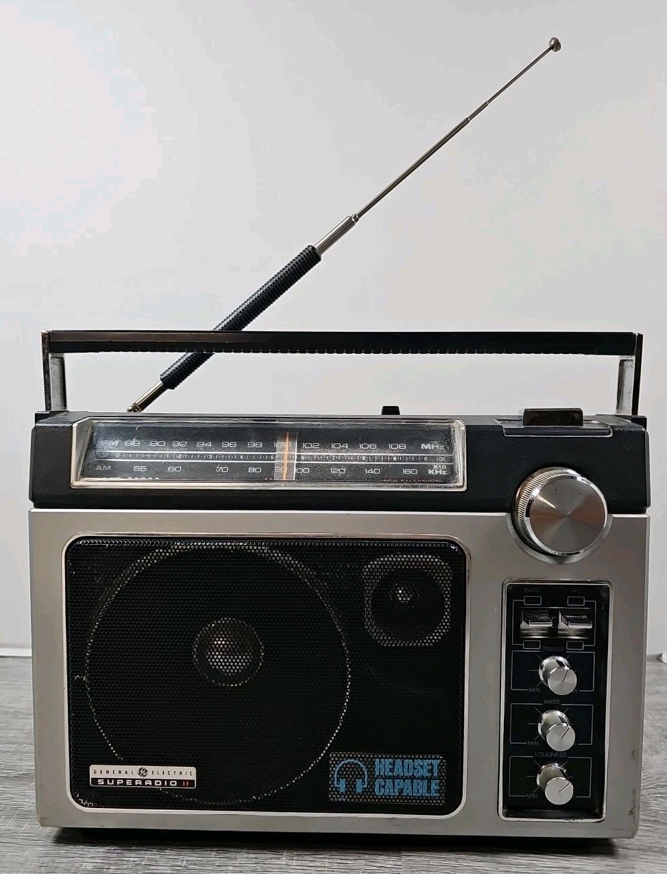 Vintage Super Radio II General Electric 7-2885D GE Long Range AM/FM Radio Tested