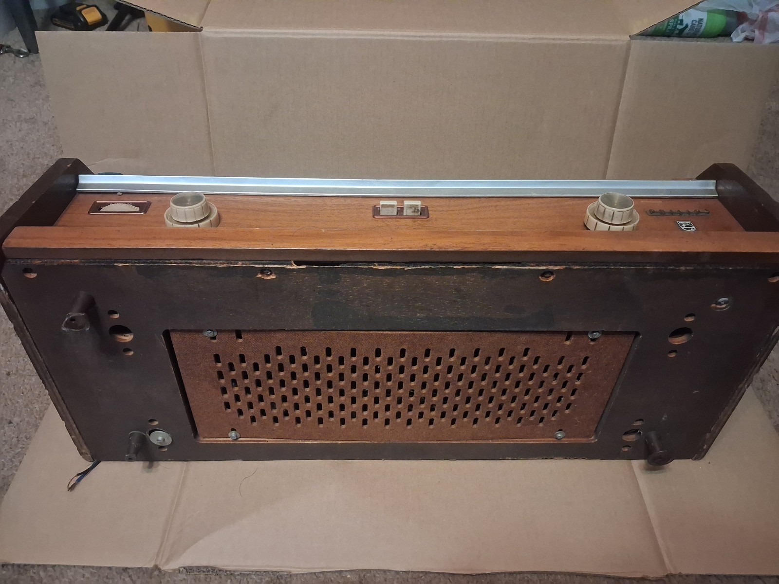 Vintage Radio Philips Table Top Stereo Hi Fi #B4X23A /54~ Holland – Please Read