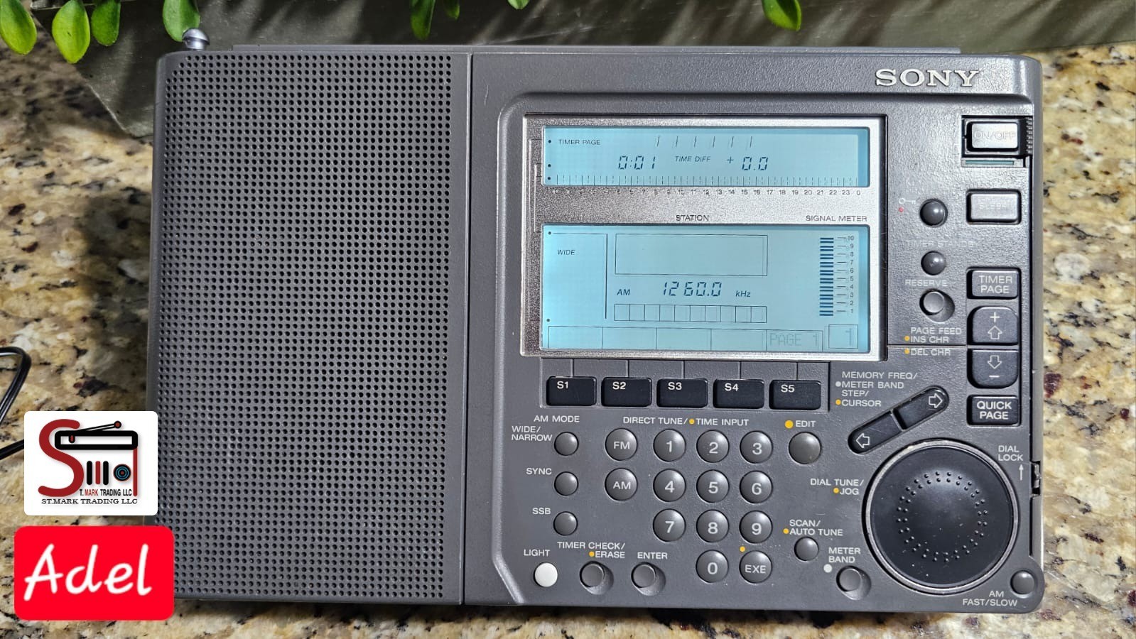 Sony ICF-SW77 Radio Recapped & Upgraded By Adel IN USA Excellent Condition