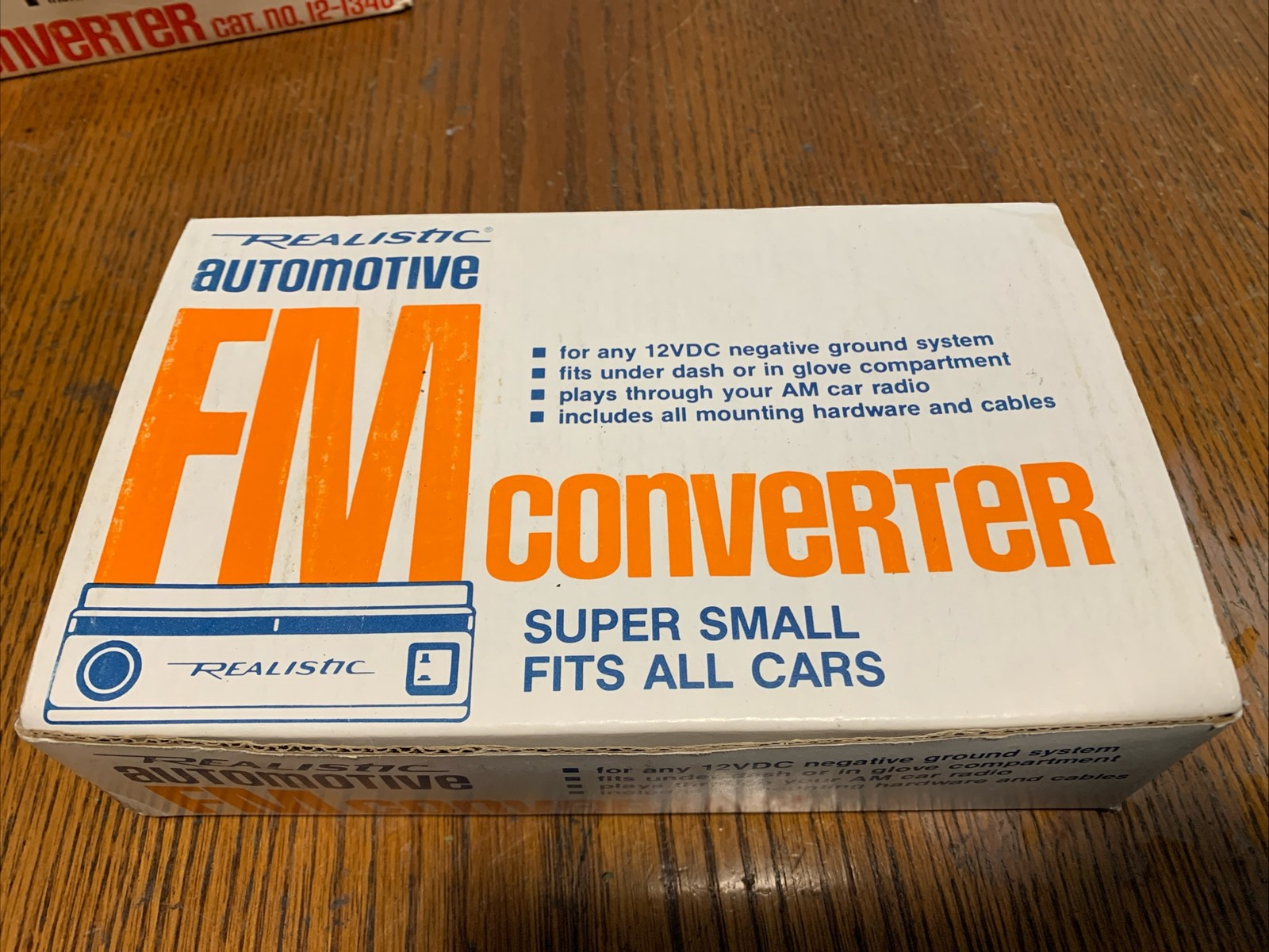 Vntg Realistic FM Car Radio Converter Model no. 12-1350 B Brand New In Box!