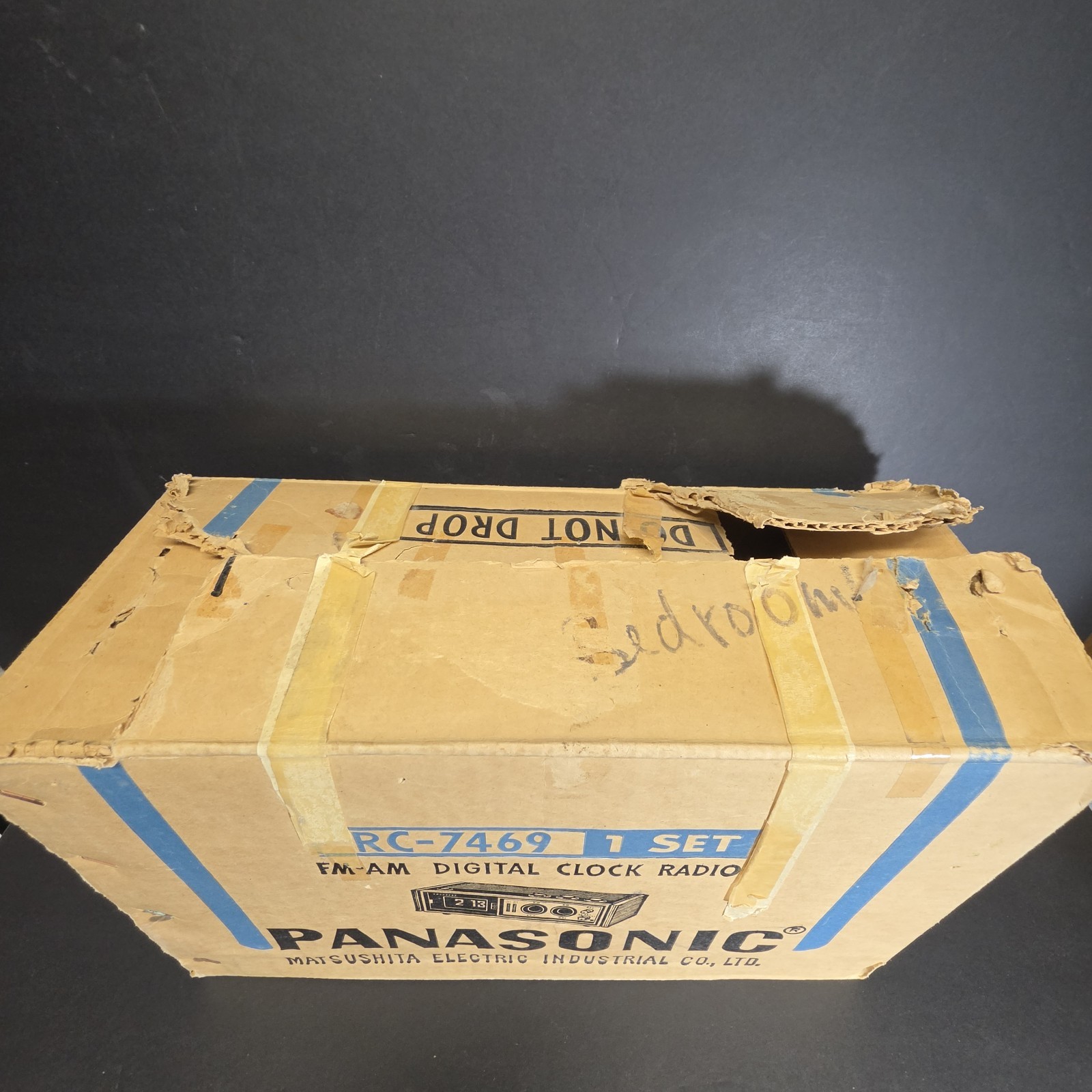 Vintage Panasonic RC-7469 Flip Clock AM/FM Radio Japan Original Box Manual