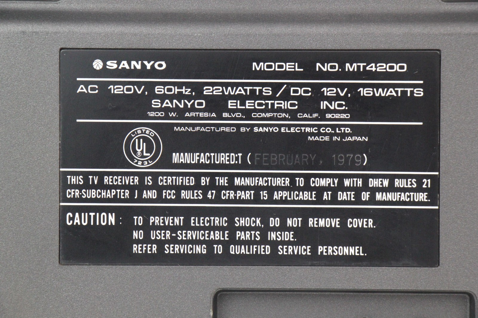 RARE Vintage SANYO MT4200 Boombox Stereo Radio/Cassette/TV Combination