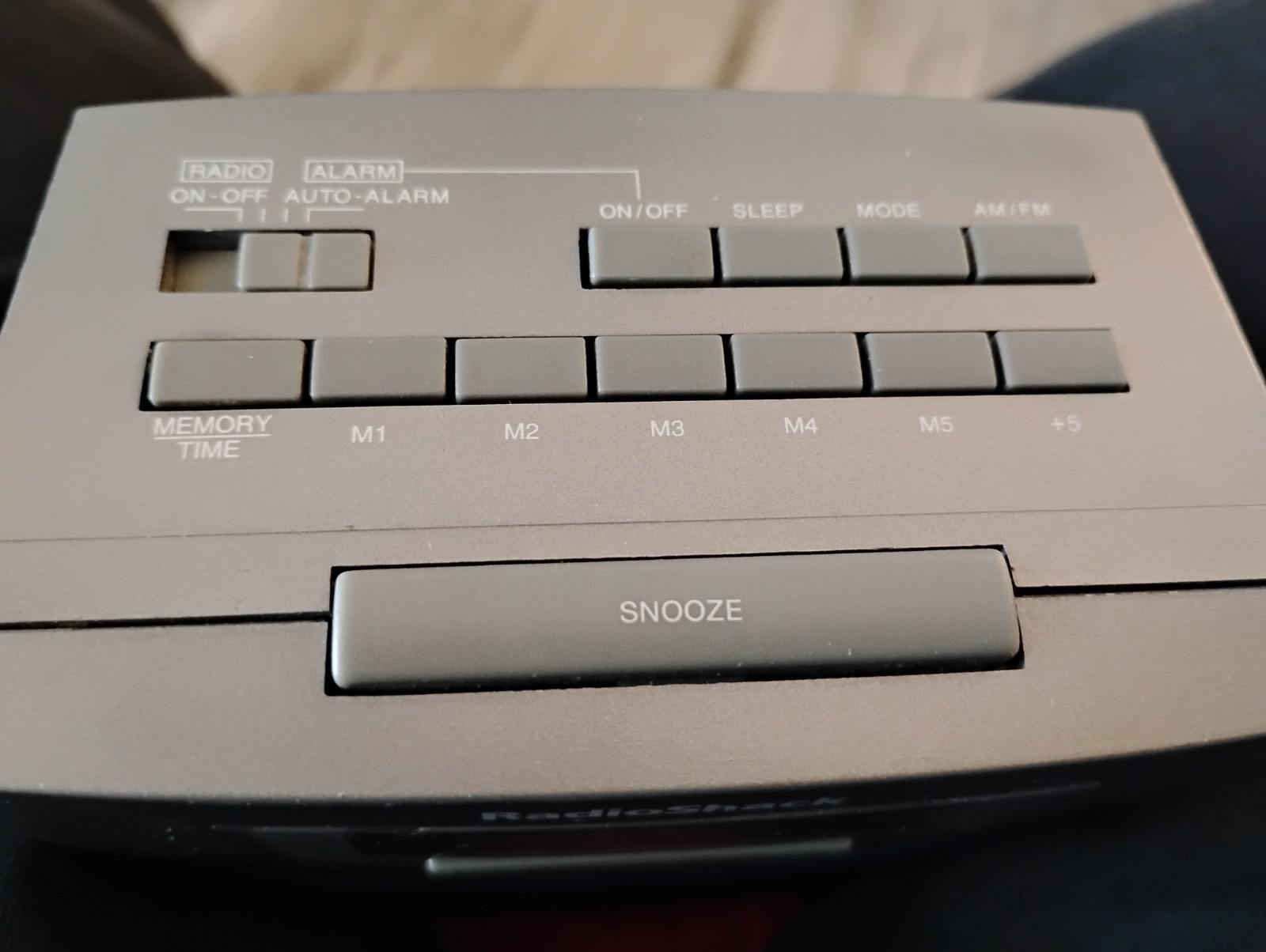 Radio Shack Vintage AM FM Radio Alarm Speaker Clock Tested Nostalgiacore