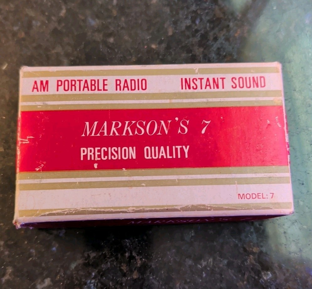 Markson’s 7 AM Radio Vintage Model 7 Working