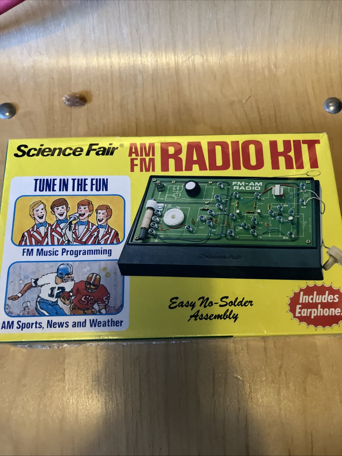 Rare Vintage AM FM Radio Kit Science Fair in Box Cat.#28-234 New SEALED