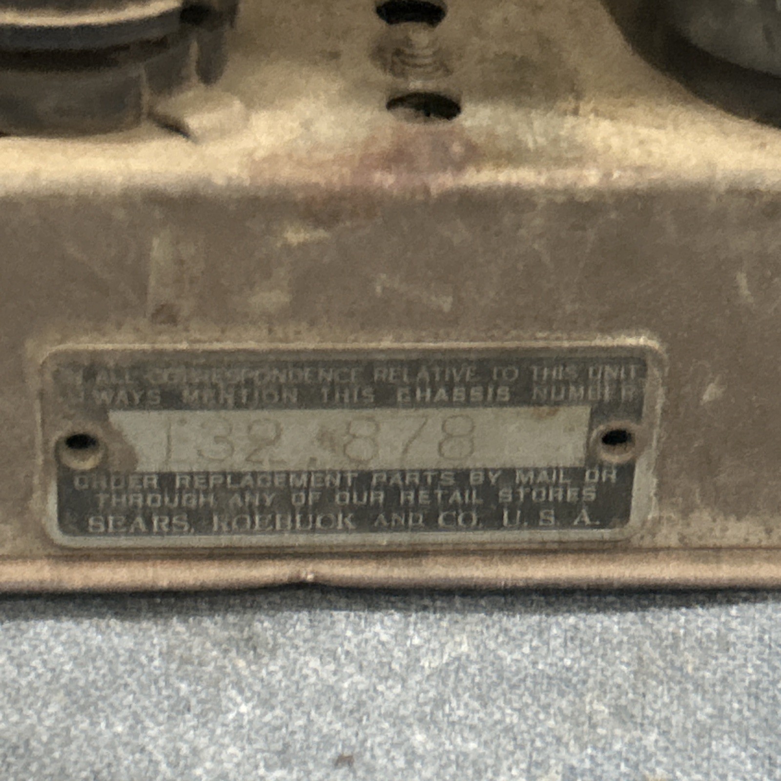 Vintage Sears Silvertone AM metal body MODEL 1