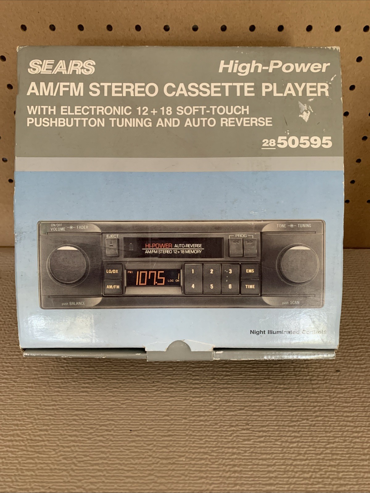 New Sears Vintage Digital AM FM Cassette Player Radio Car 28-50595 New