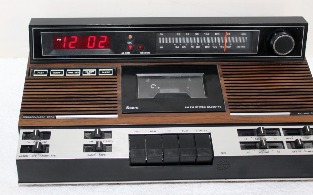 Vintage Sears 317.23400 051 Am/Fm Cassette Alarm Clock Radio 23400 ~ Repair