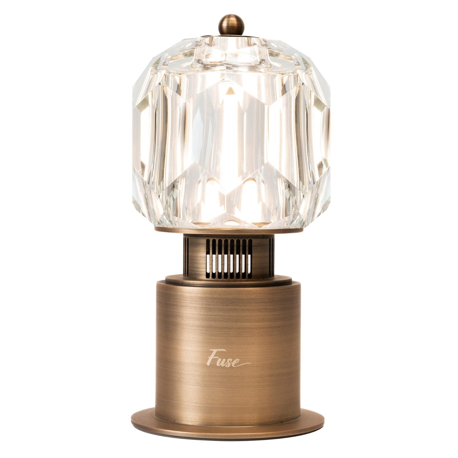 Fuse Soluna Crystal Bluetooth Speaker Lamp w/ Bluetooth & Hand Polished Prism