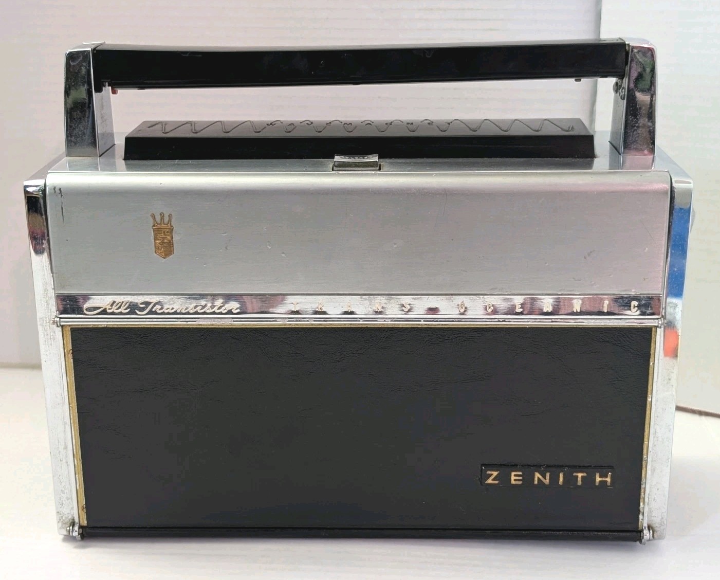 #1 Vintage Zenith Trans-Oceanic Royal 1000 Multi-Band Radio Battery Pack Incl