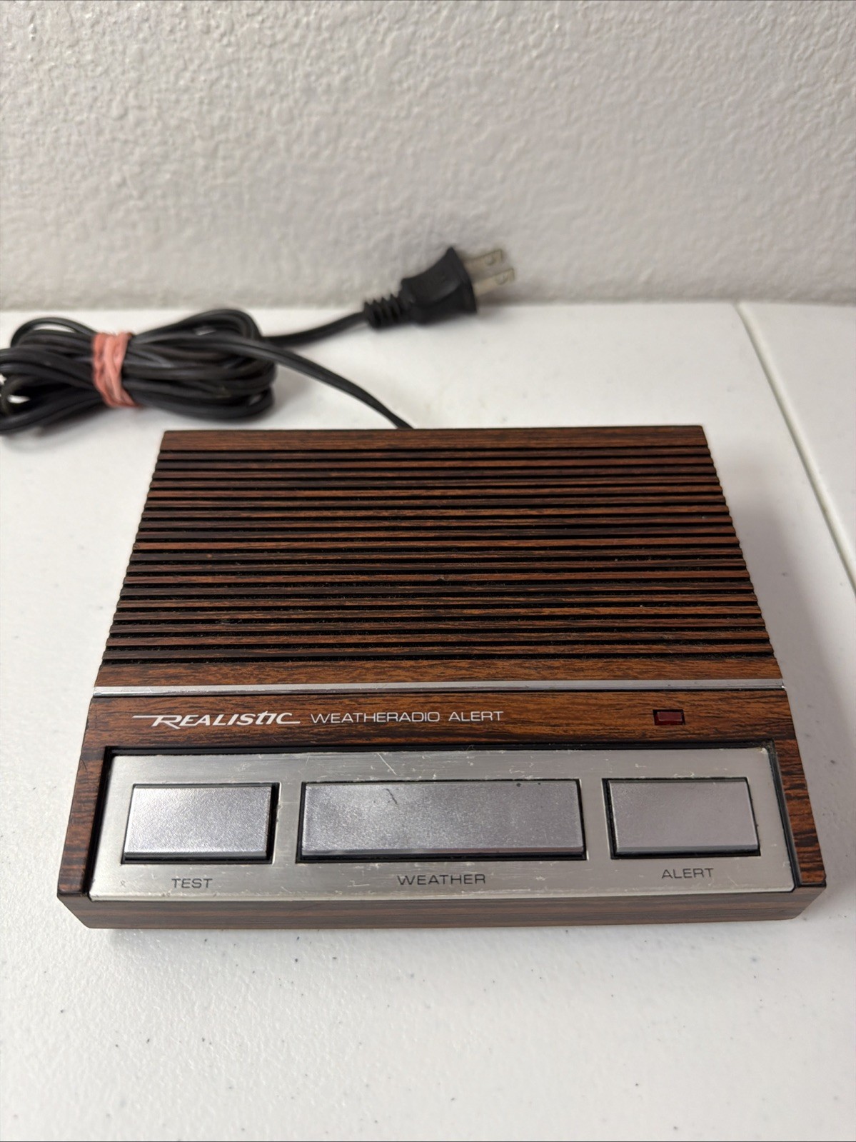 Vintage Realistic Weatheradio Alert 3 Weather Radio Model 12-140 Faux Wood NICE!