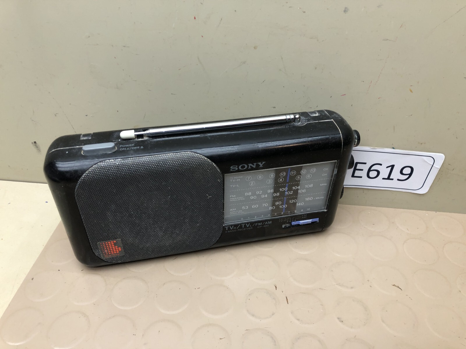 Vintage Sony Radio Model ICF-860 AM/FM/TV