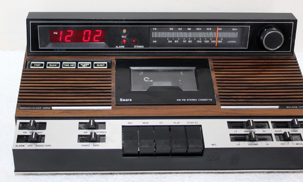 Vintage Sears 317.23400 051 Am/Fm Cassette Alarm Clock Radio 23400 ~ Repair