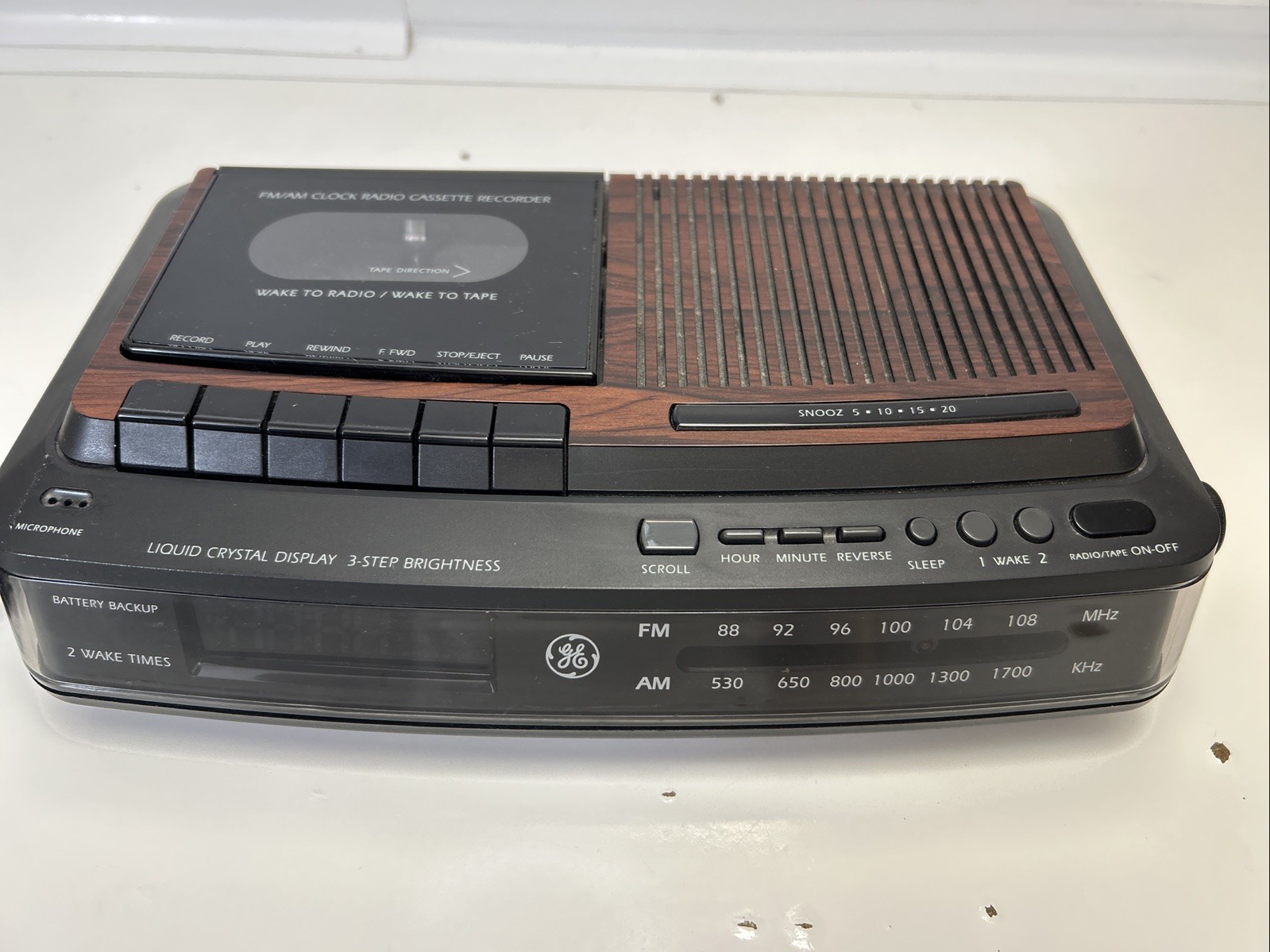 Vintage GE Model 7-4966B Dual Alarm Clock Radio & Cassette – EXCELLENT!
