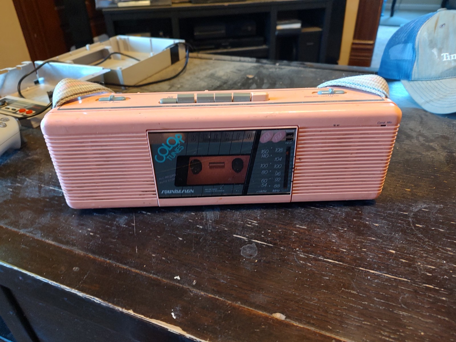 Vintage 80s Color Tunes Sound Design Radio Cassette Pink 4617 Boom Box