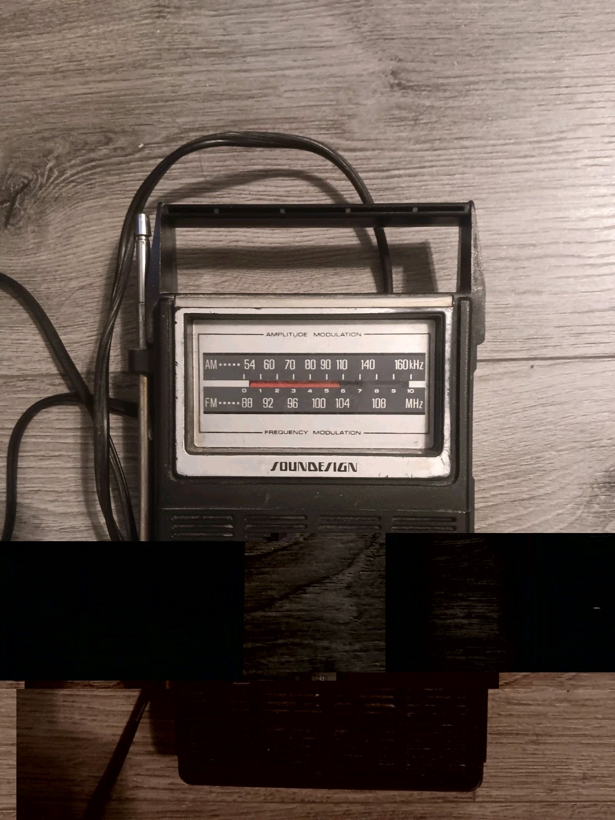 Soundesign Portable Radio AM FM Vintage 1980 2219- (A) Power Cord