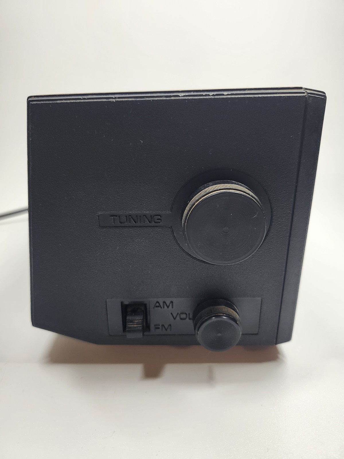Vintage GE Clock Radio 7-4550C AM/FM Alarm Walnut Grain Retro Tested Works READ