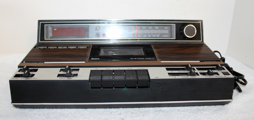Vintage Sears 317.23400 051 Am/Fm Cassette Alarm Clock Radio 23400 ~ Repair