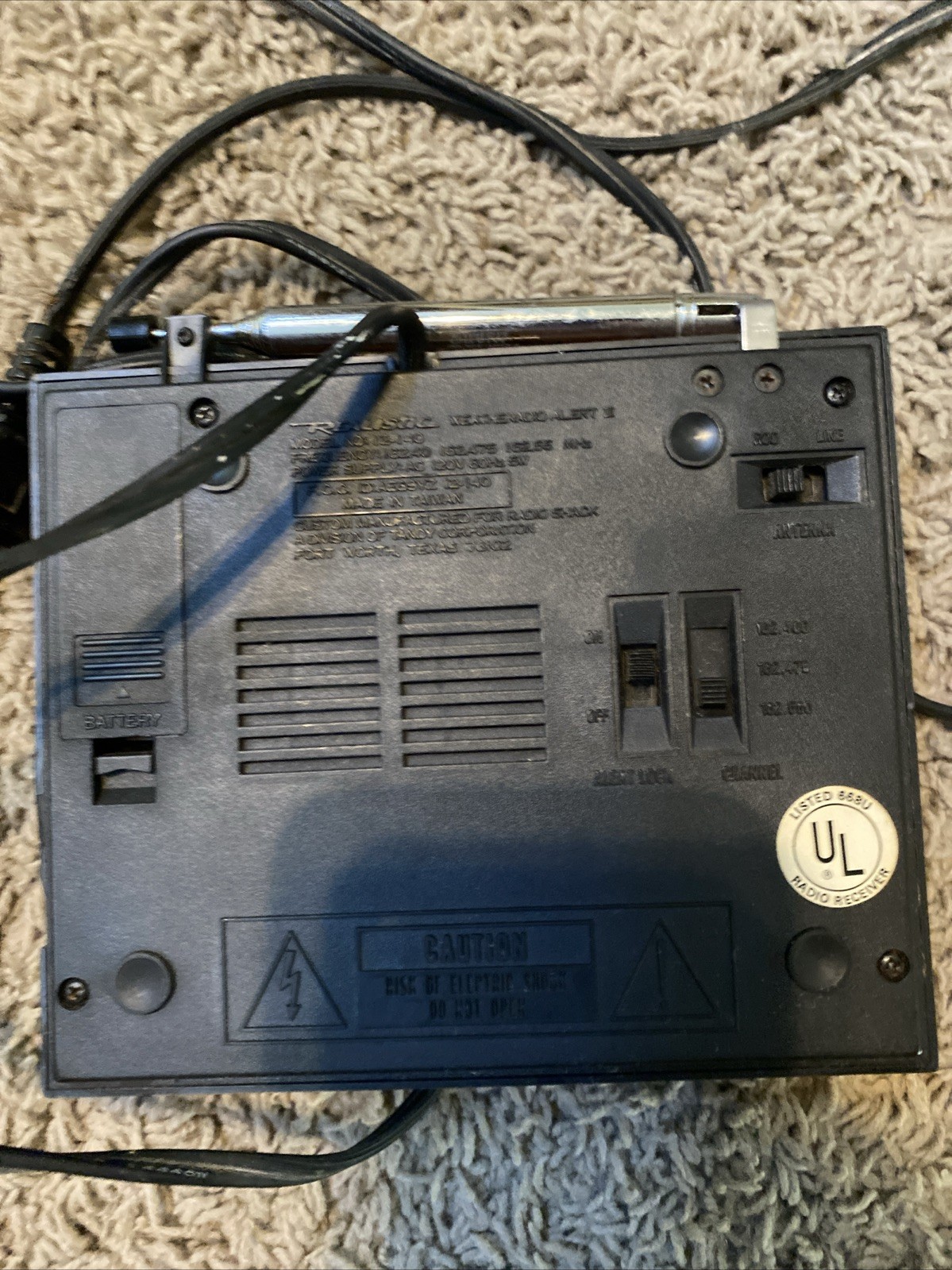 Realistic Weather Radio Alert Model 12-140 Tested Working National Weather