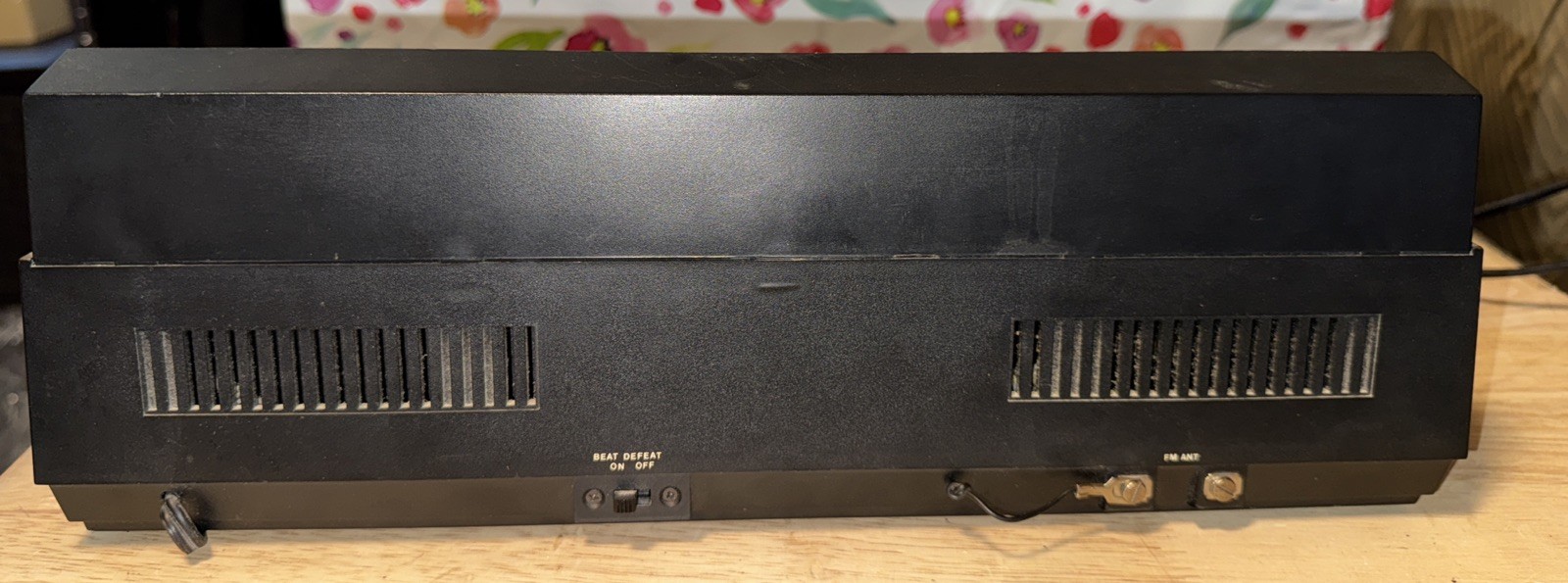 Sears “RARE” AM/FM cassette Alarm clock radio 1979 model 23400, Tested Works!!