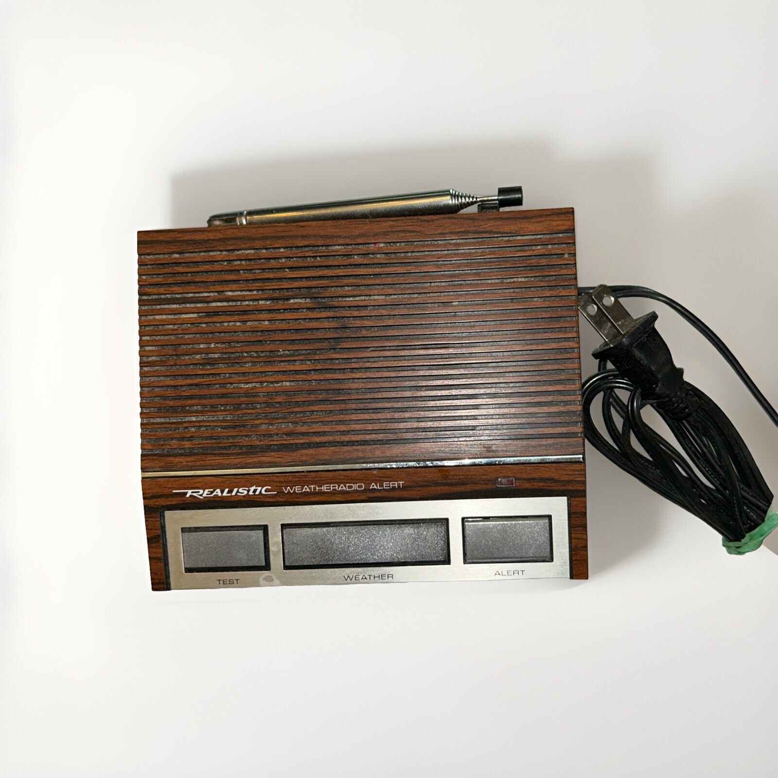 Realistic Weather Radio Model 12-140 Radio Shack Vintage Walnut Tested Working