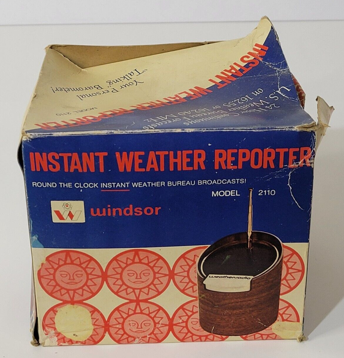 Instant Weather Reporter Windsor 2110 VTG Hong Kong Original Box Paperwork