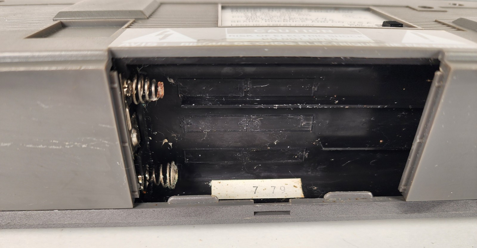 Vtg Sears Roebuck & Co SR-3000 Series Silver Mini Stereo Cassette Boombox READ
