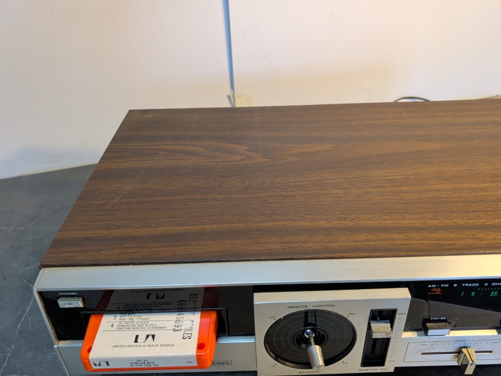Vintage Sears Model 400 97750300 8 Track And Radio Reciever. Very Rare In…