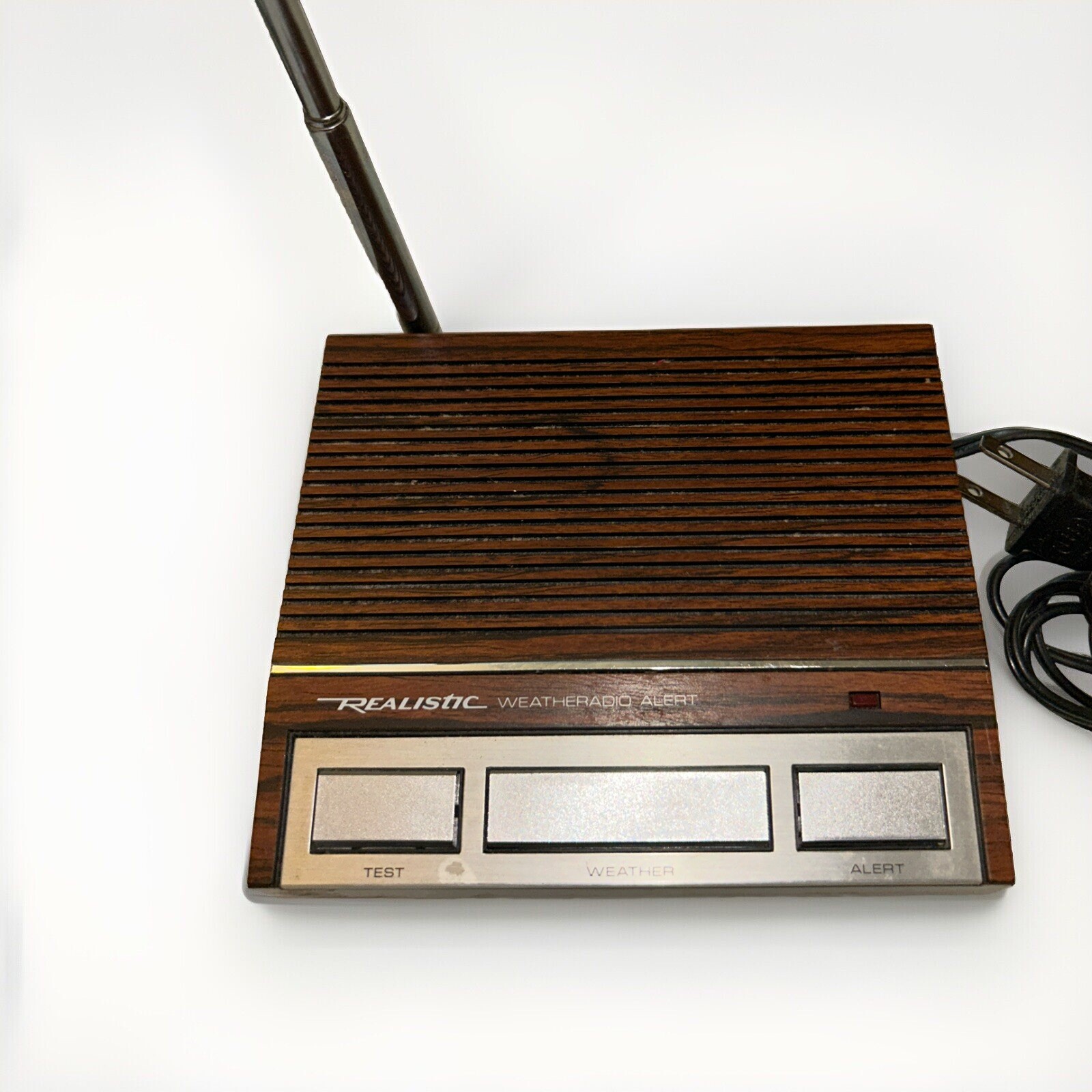 Realistic Weather Radio Model 12-140 Radio Shack Vintage Walnut Tested Working