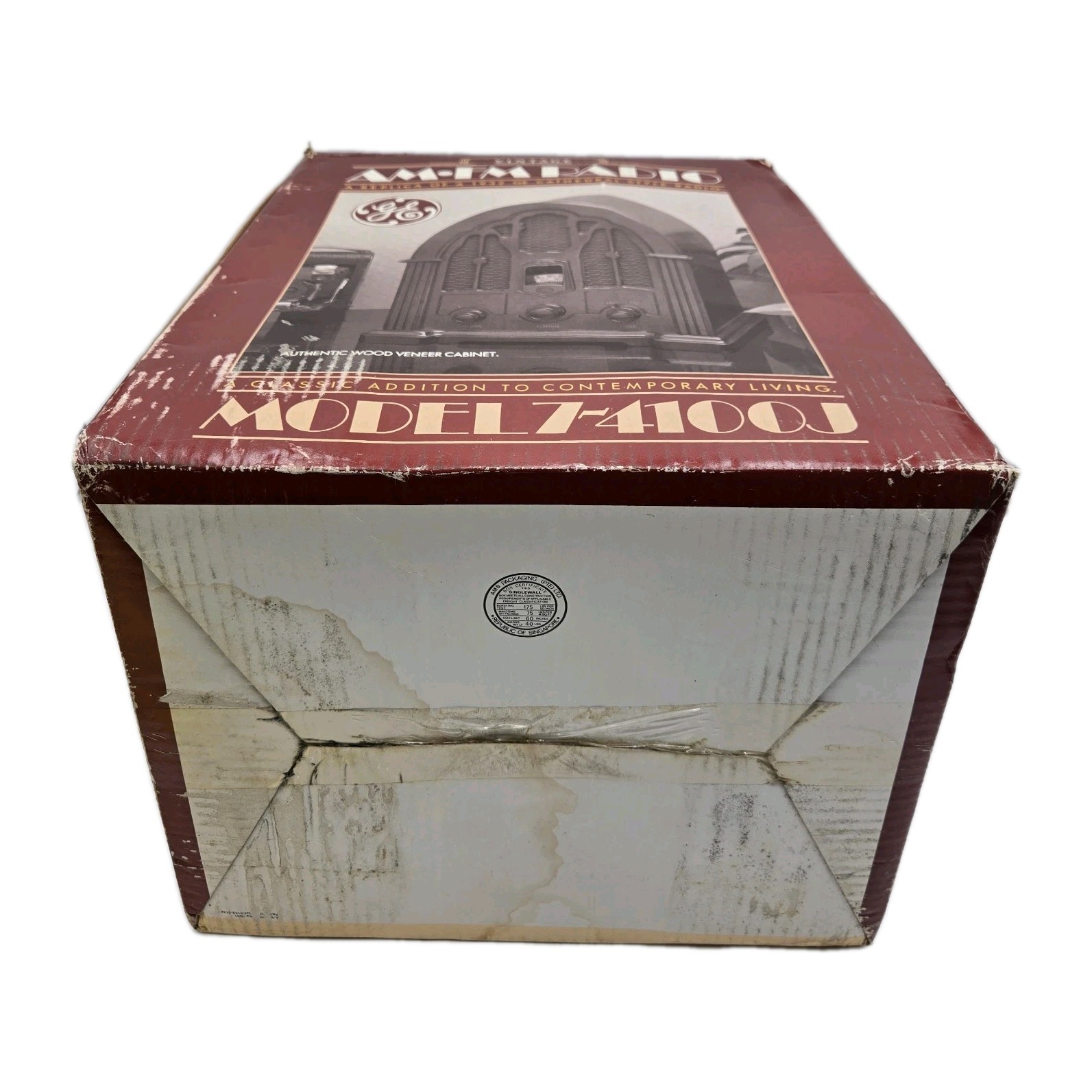 GE Wood Cathedral 1932 Replica AM/FM Radio Vintage New Open Box Model 7-4100J