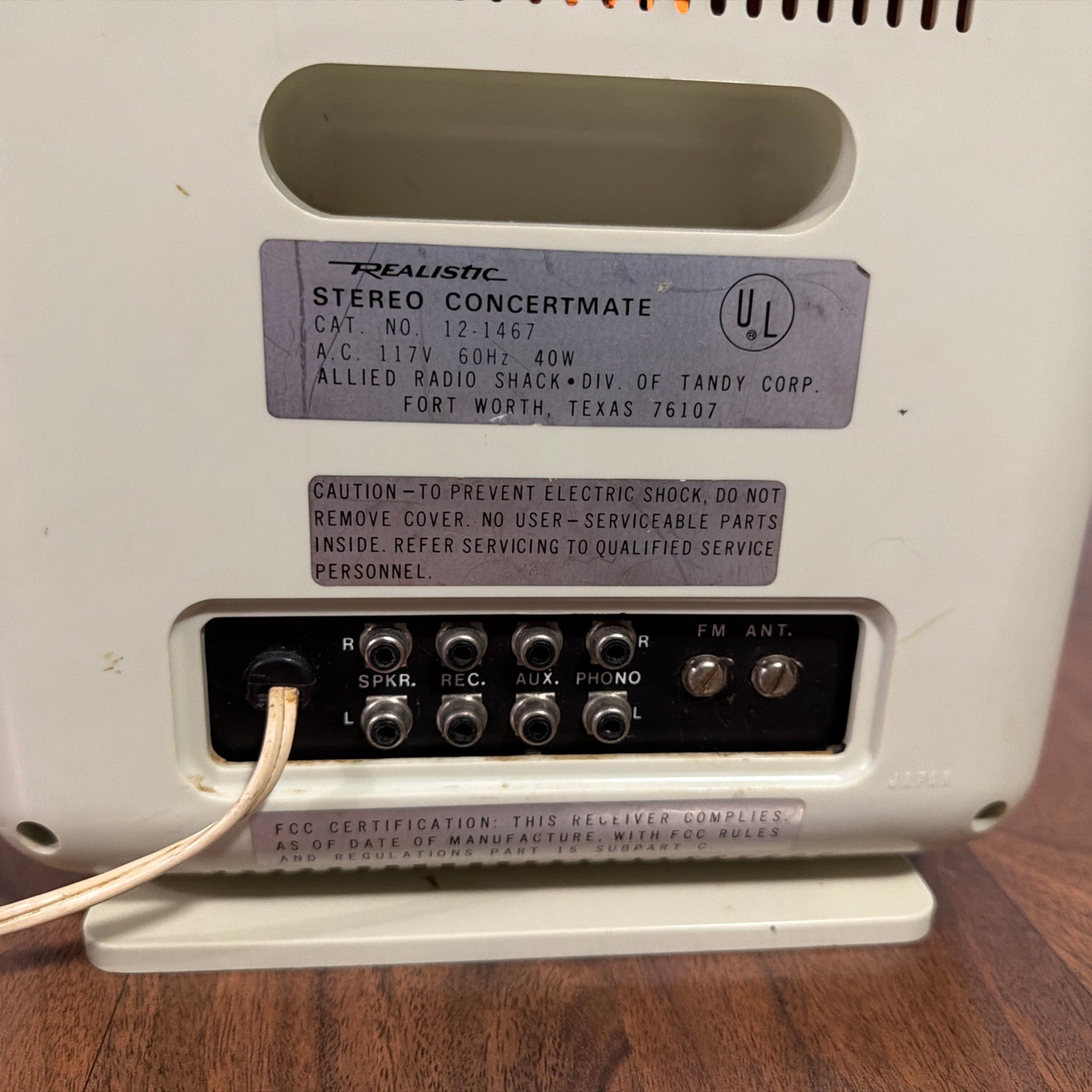 Realistic Stereo Concertmate AM/FM Stereo System