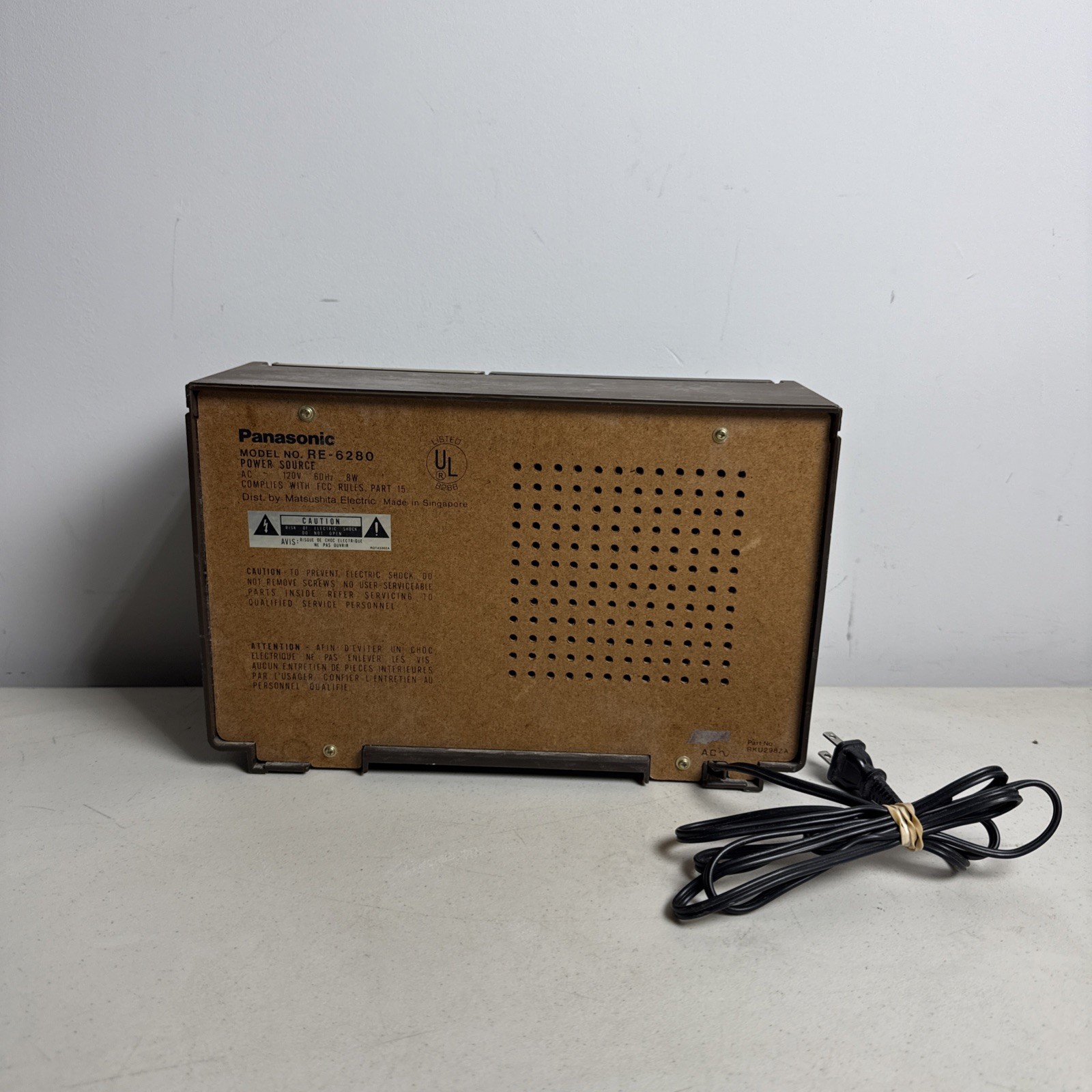 Panasonic AM/FM Radio Model RE-6280 Vintage Classic Tested & Works